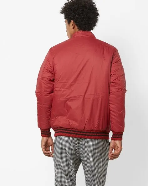 Bomber Jacket with Insert Pockets-G117AJ