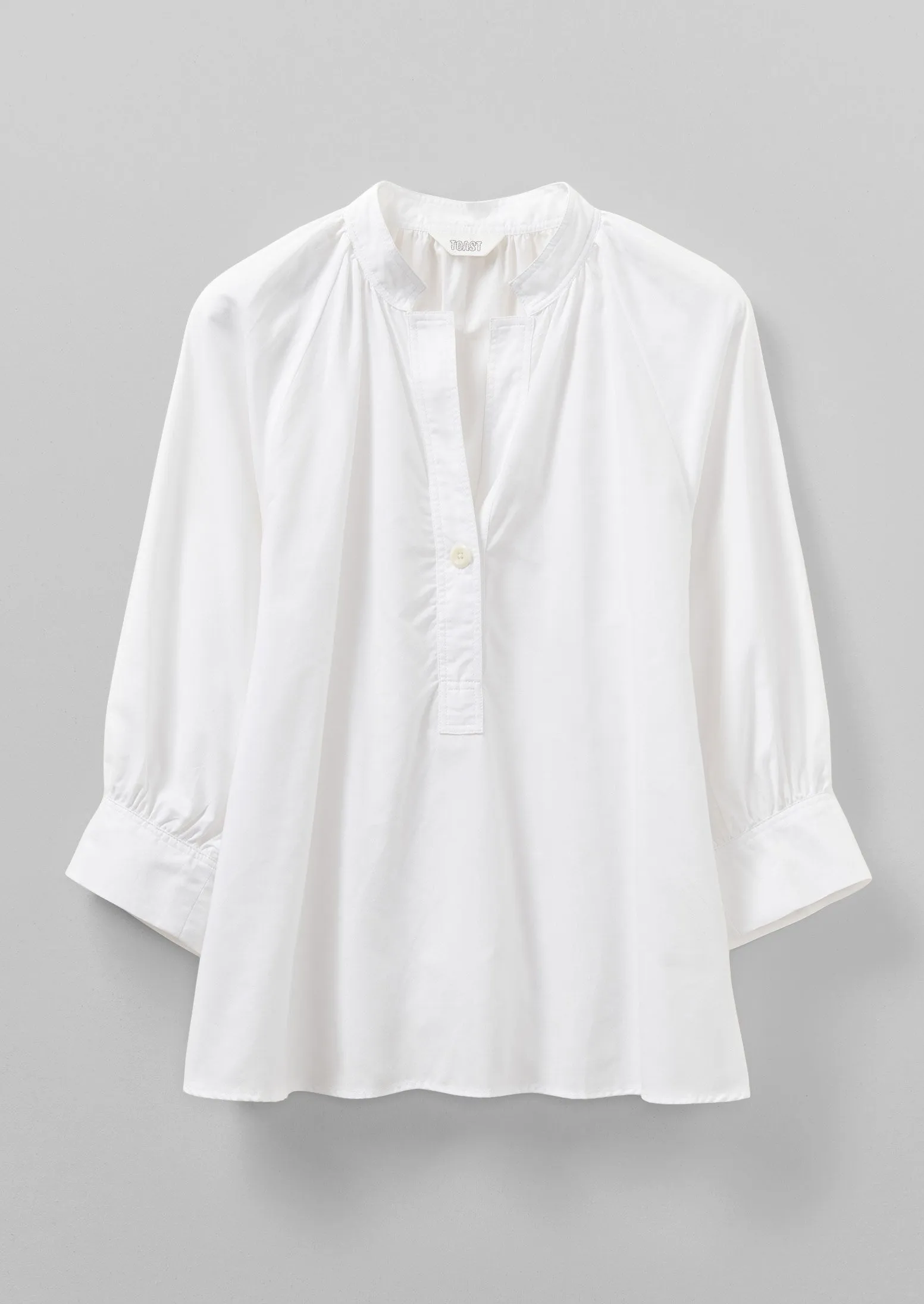 Catrin Cotton Oxford Easy Shirt | White