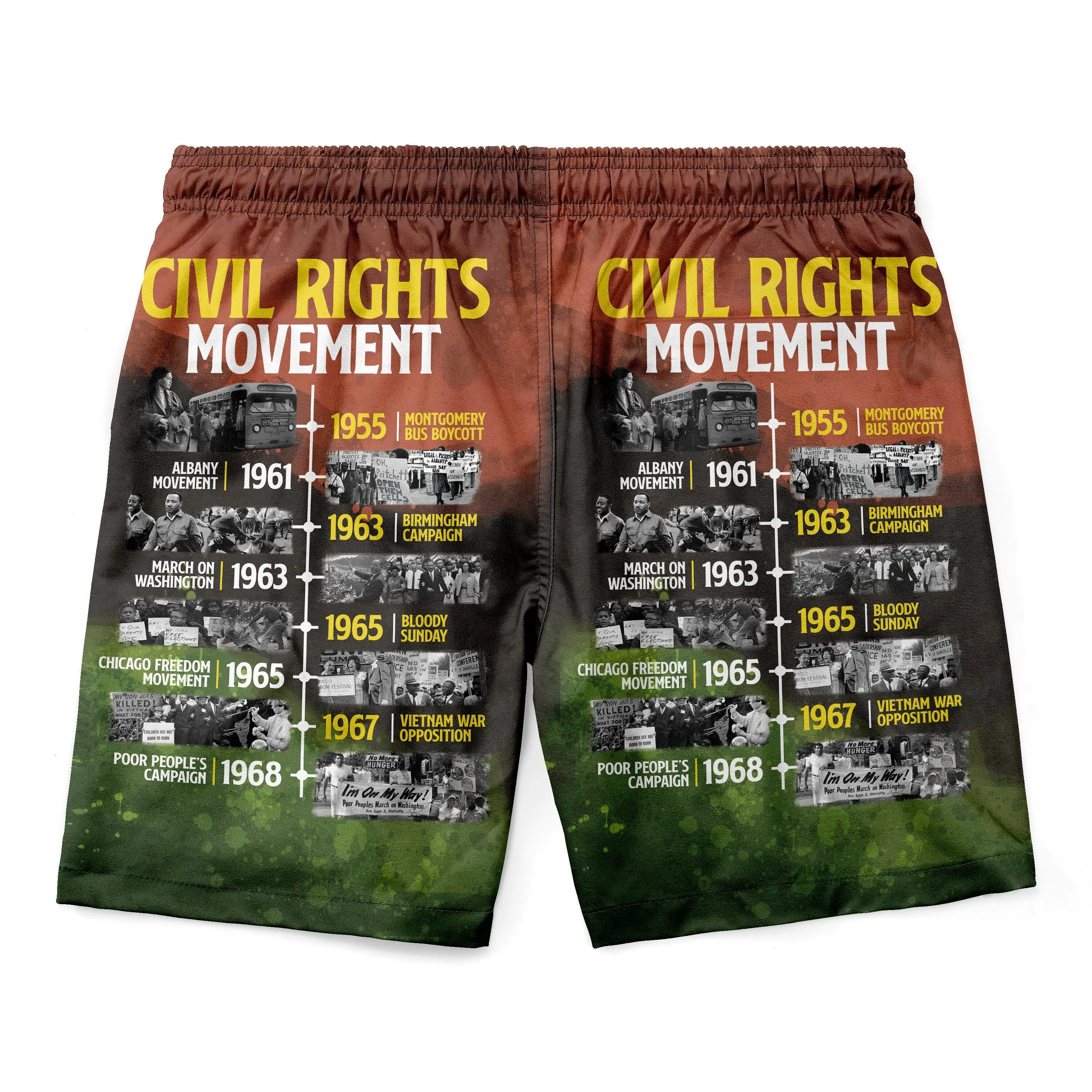 Civil Rights Movement T-shirt And Shorts Set