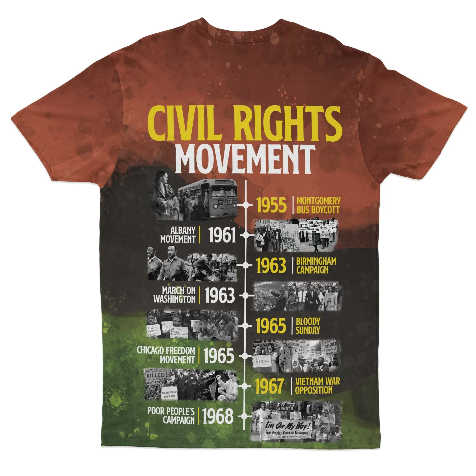 Civil Rights Movement T-shirt And Shorts Set