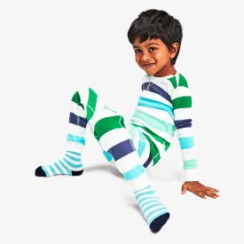 Clearance kids organic pj pant in bold tonal stripe