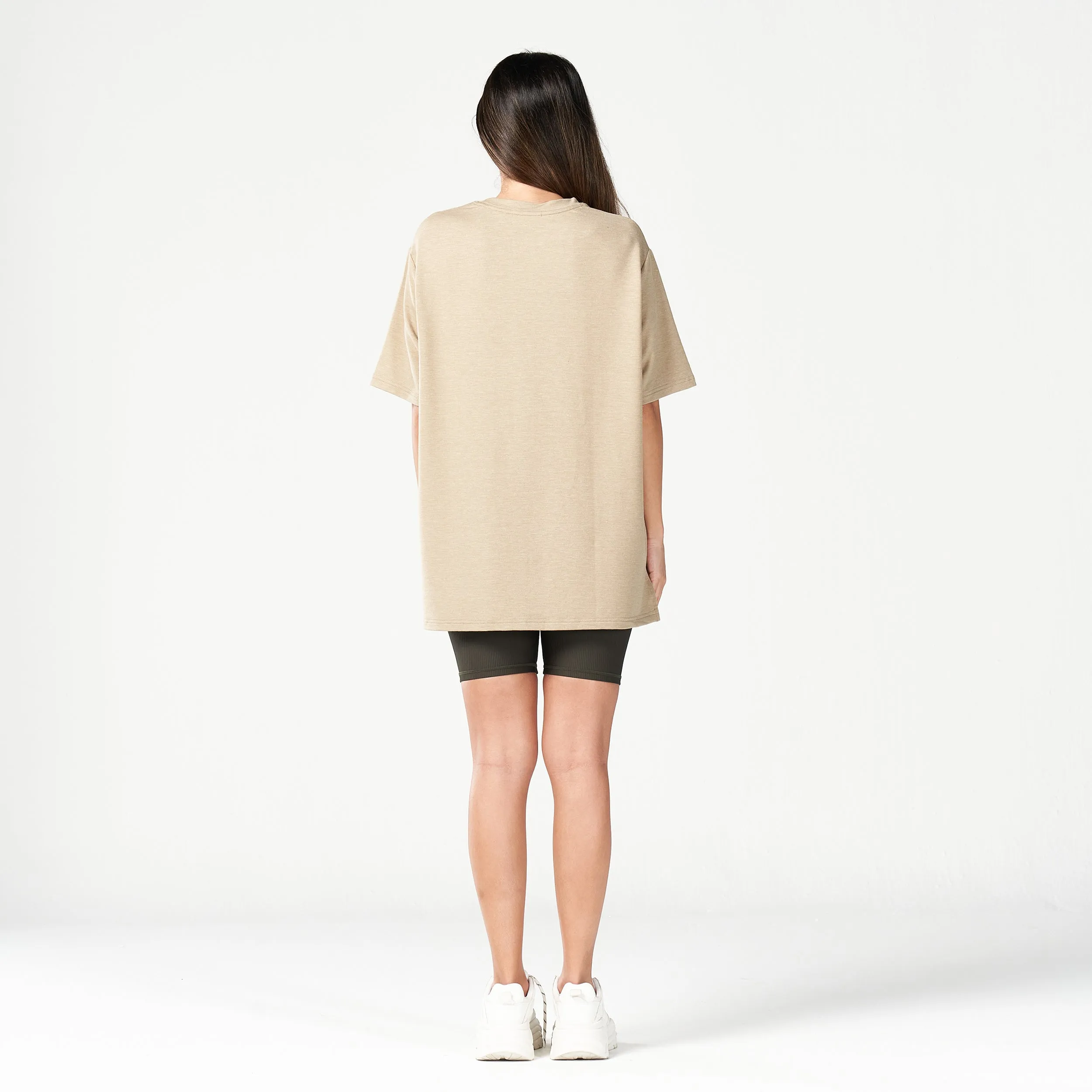 Code Oversized Live in Tee - Sand Marl