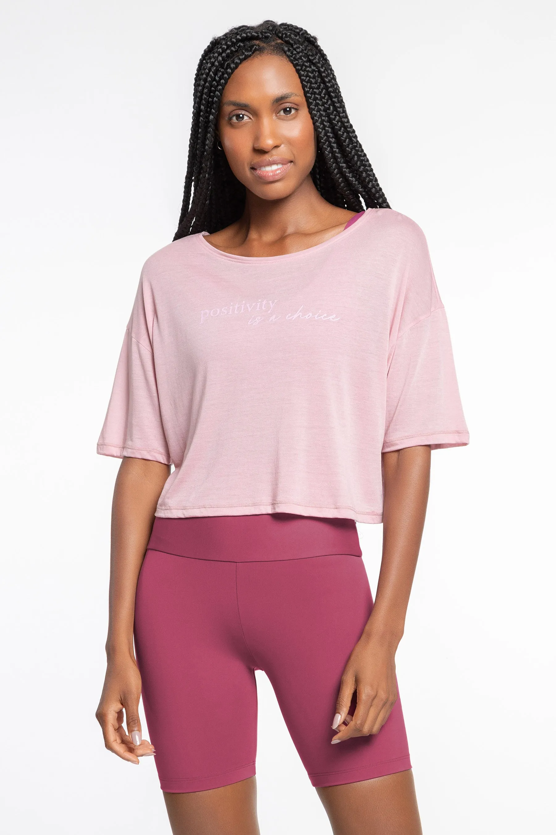 Comfy Positive Cropped Blouse