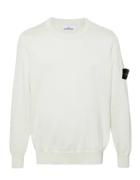 COMPASS-BADGE COTTON JUMPER