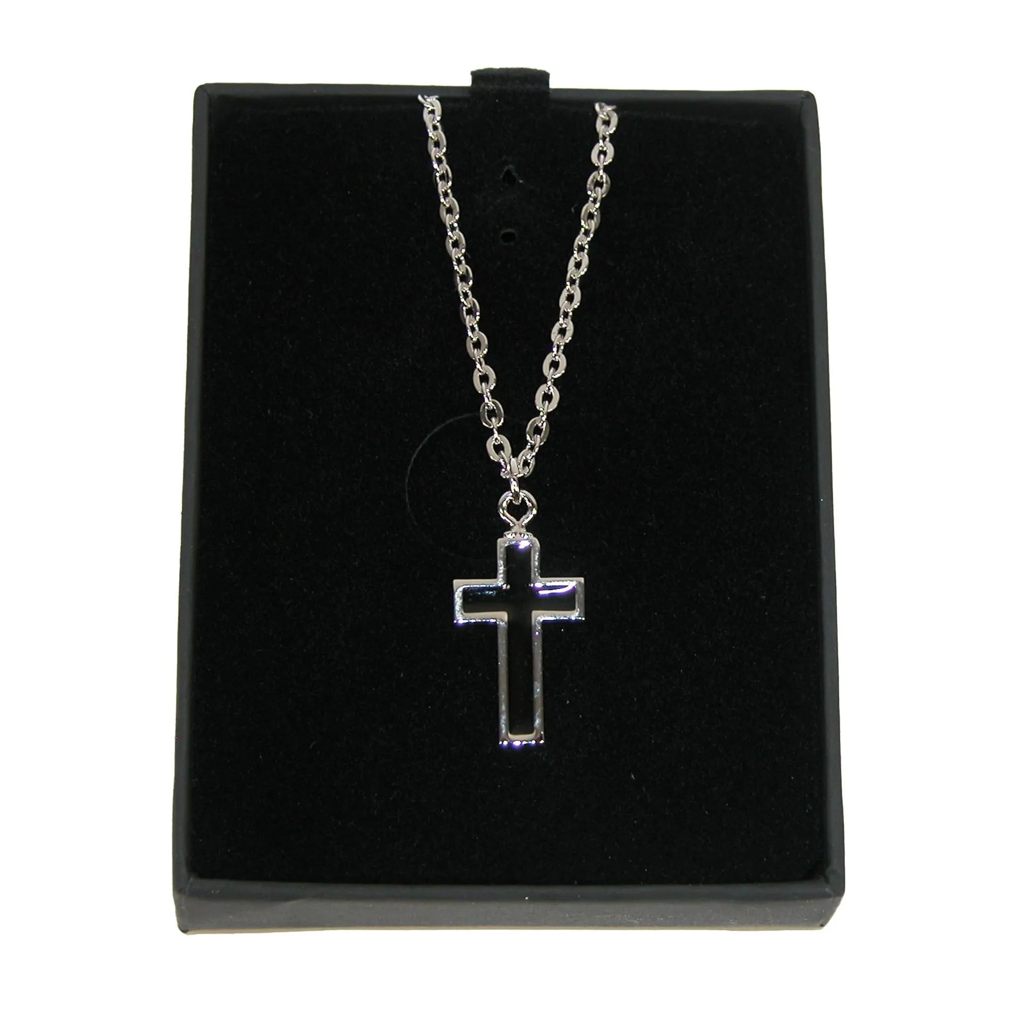 Competition Inc. Men's Cross Pendant Tie Chain