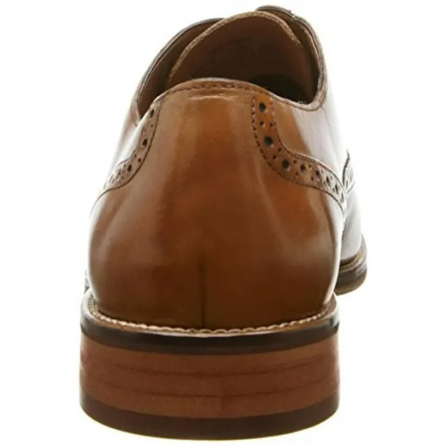 CONARD TAN ITALIN CALF SKIN | Men's Johnston & Murphy Conard Cap Toe Tan Italian Calfskin at Brandy's Shoes Made in USA