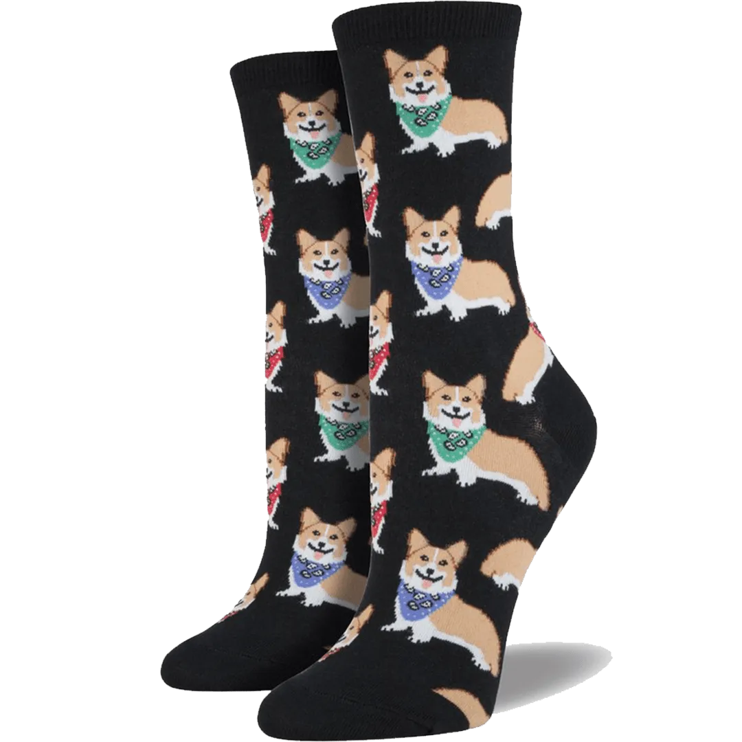 Corgi Socks Women's Crew Sock