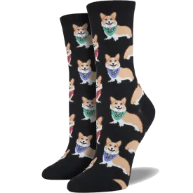 Corgi Socks Women's Crew Sock