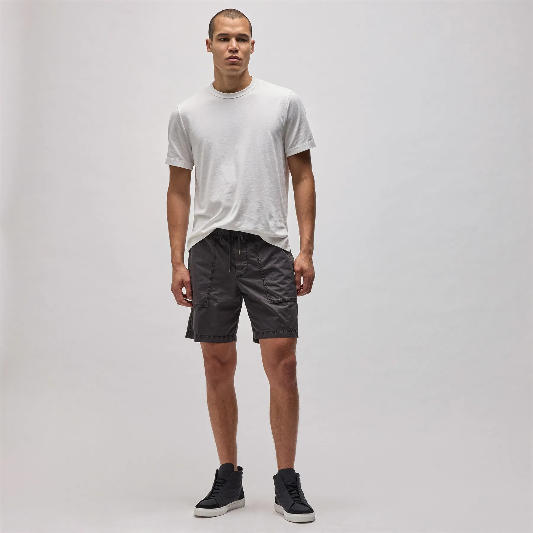 Cotton Poplin Cargo Short - Magma Pigment