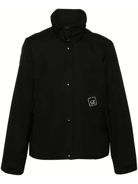 Cp Company Men's "metropolis series" high-neck jacket in black