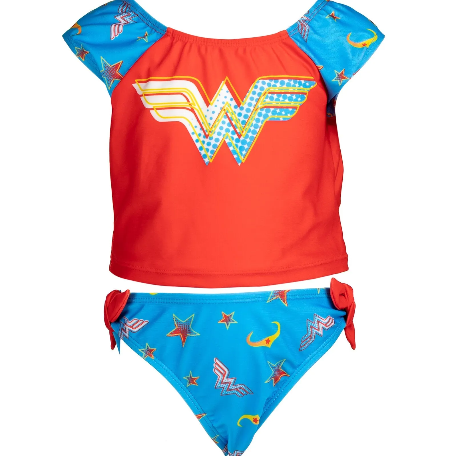 DC Comics Justice League Wonder Woman Rash Guard and Bikini Bottom