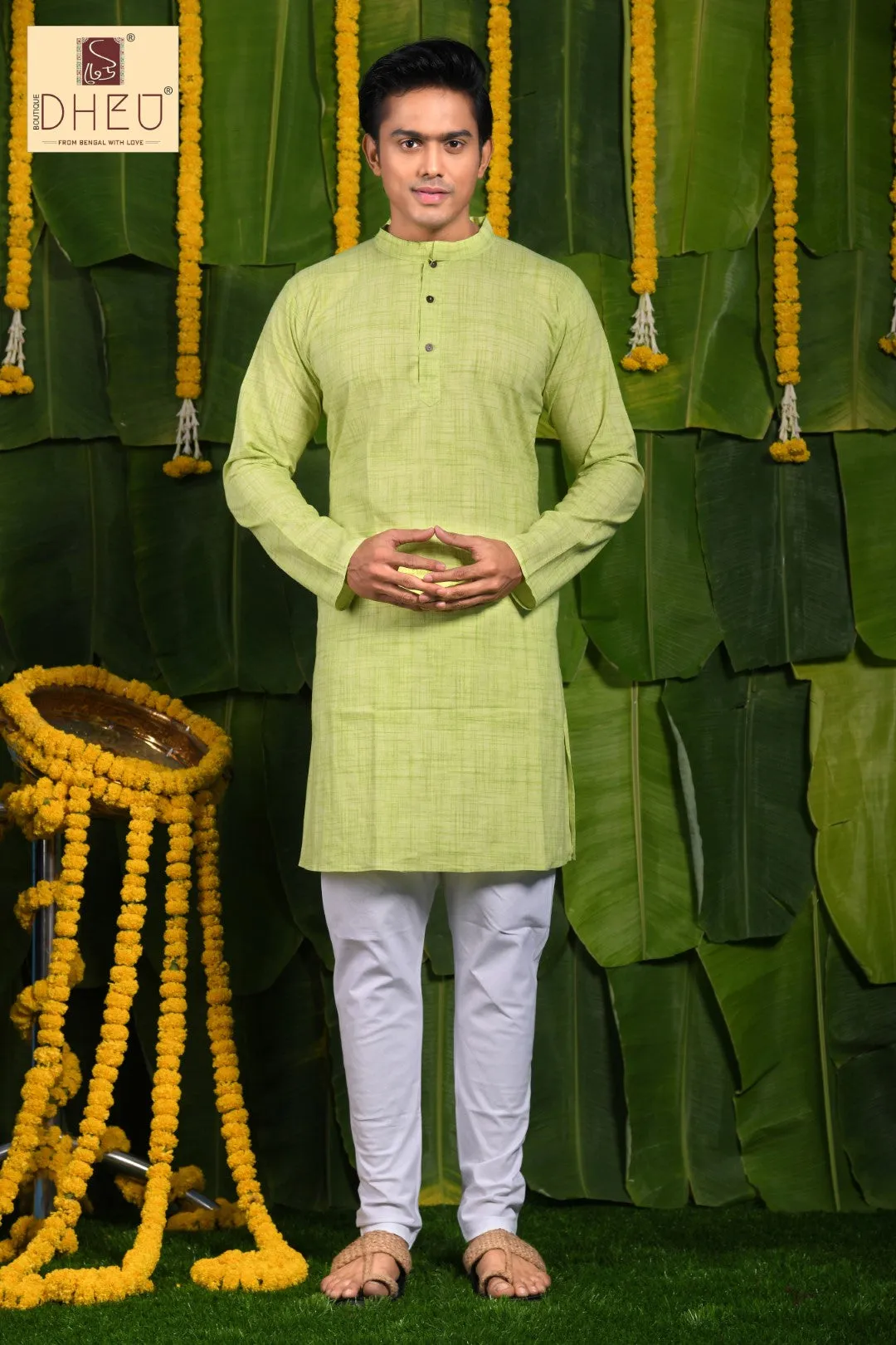 Dheu Pure Khadi Cotton Men's Kurta