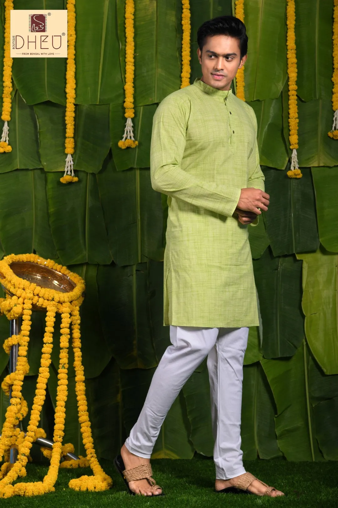 Dheu Pure Khadi Cotton Men's Kurta