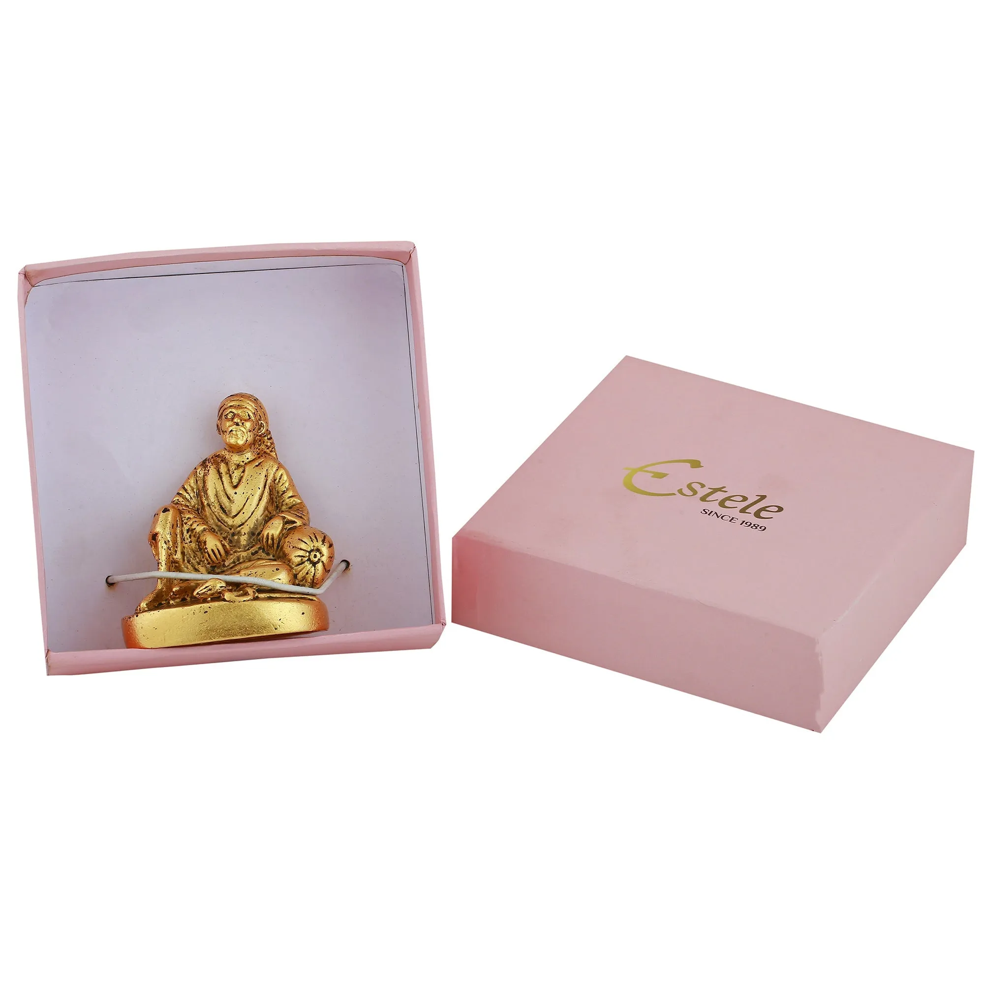 Estele Gold Plated Divine Lord Sai Baba Idol