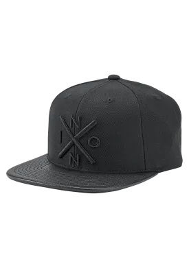 Exchange Snapback Hat - All Black / Black