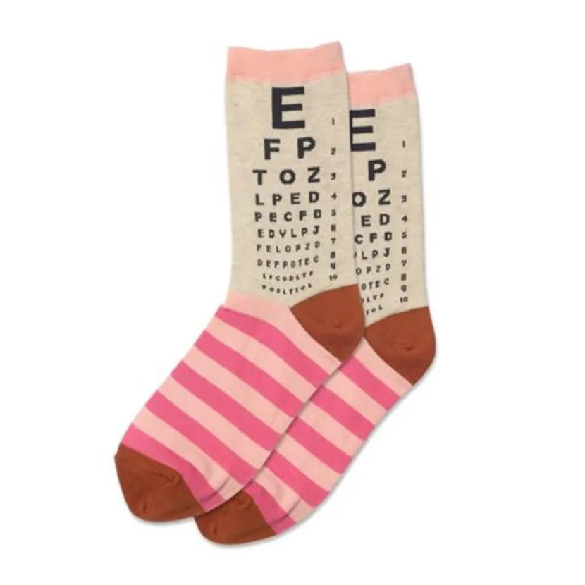 Eye Chart Crew Socks