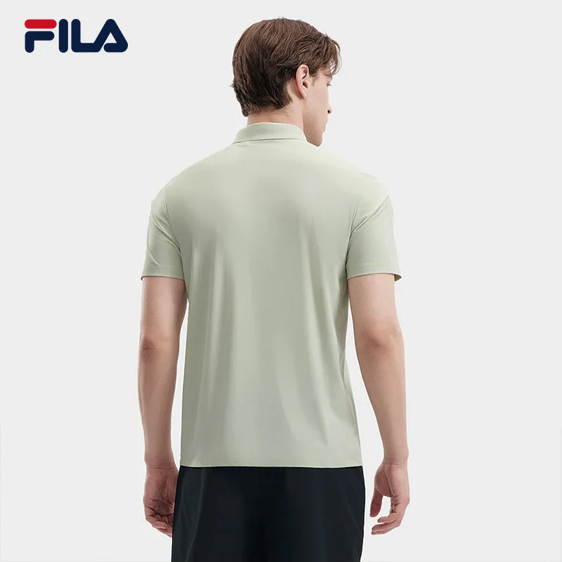 FILA CORE WHITE LINE BLUE Men Short Sleeve Polo