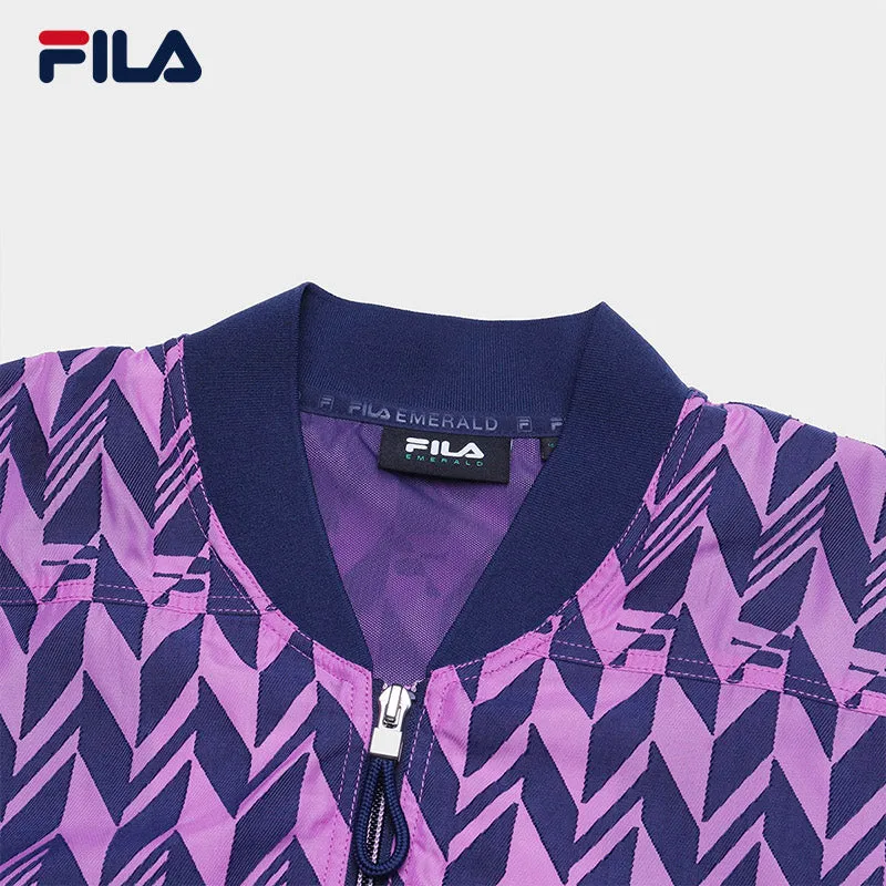 FILA CORE WHITE LINE EMERALD Women Woven Vest in Full Print