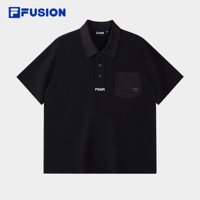 FILA FUSION INLINE FUSIONEER 1 Men Short Sleeve Polo (Black)