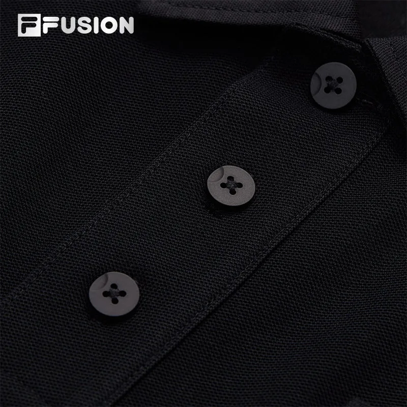 FILA FUSION INLINE FUSIONEER 1 Men Short Sleeve Polo (Black)