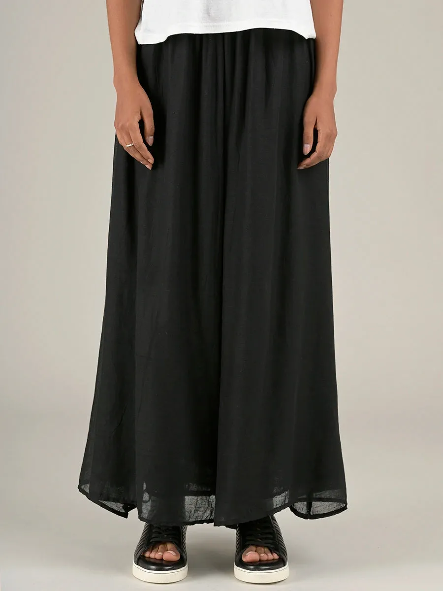 Fine Cotton Muslin Wide Leg Trousers