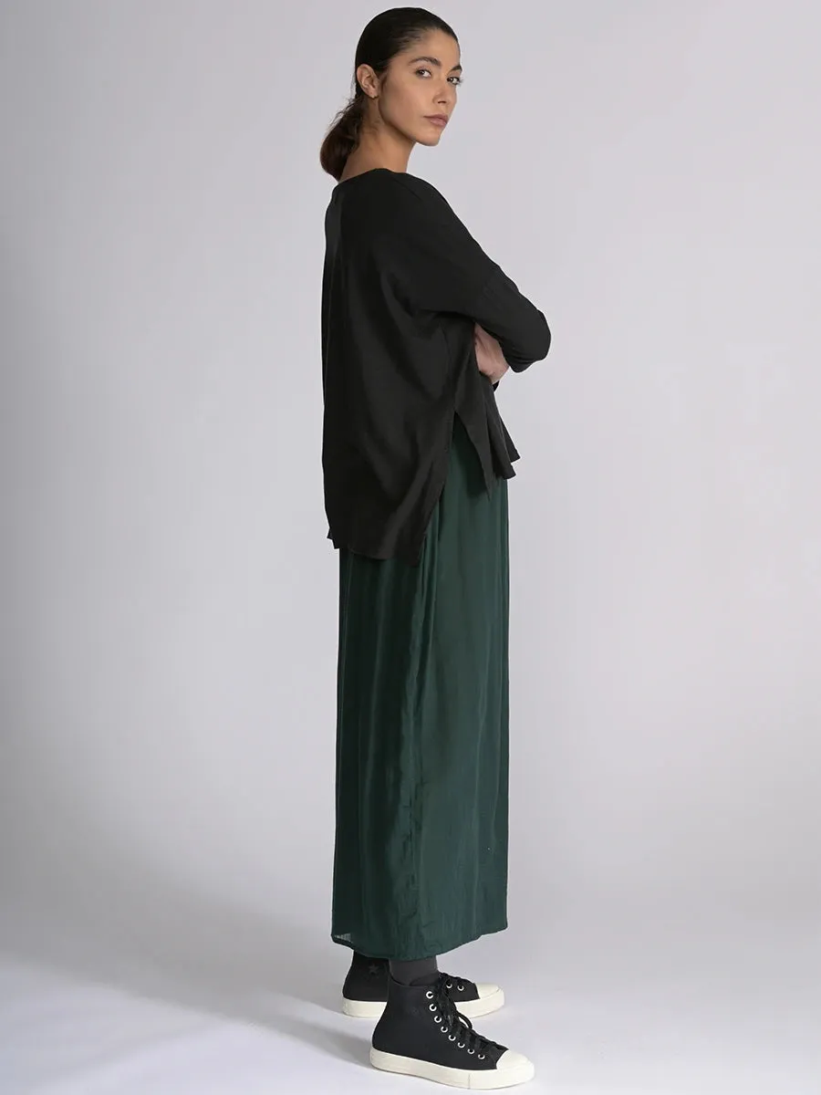 Fine Cotton Muslin Wide Leg Trousers