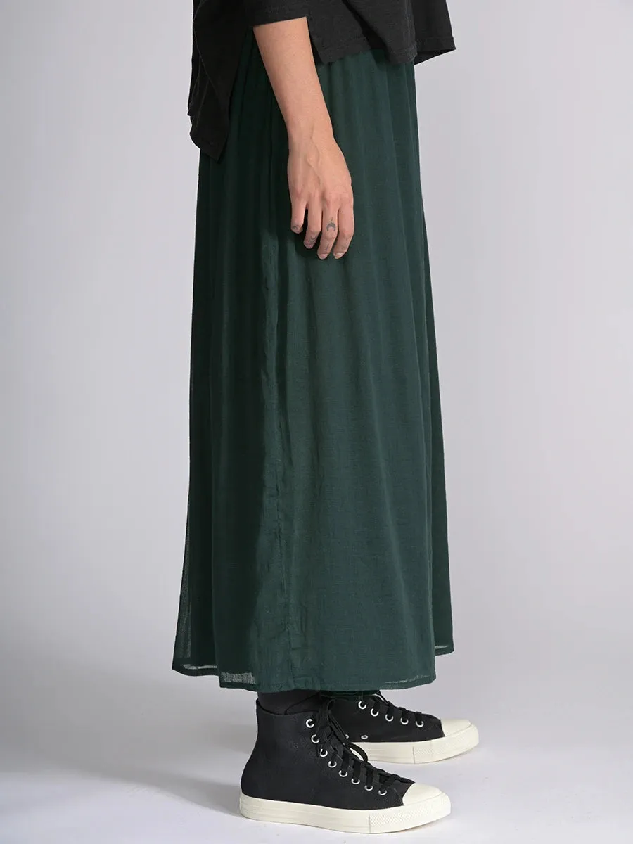 Fine Cotton Muslin Wide Leg Trousers