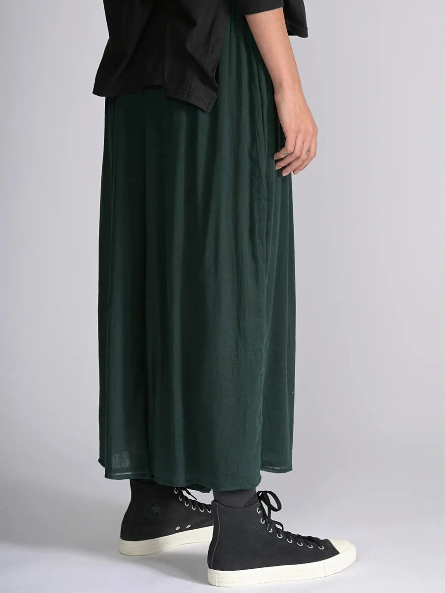 Fine Cotton Muslin Wide Leg Trousers