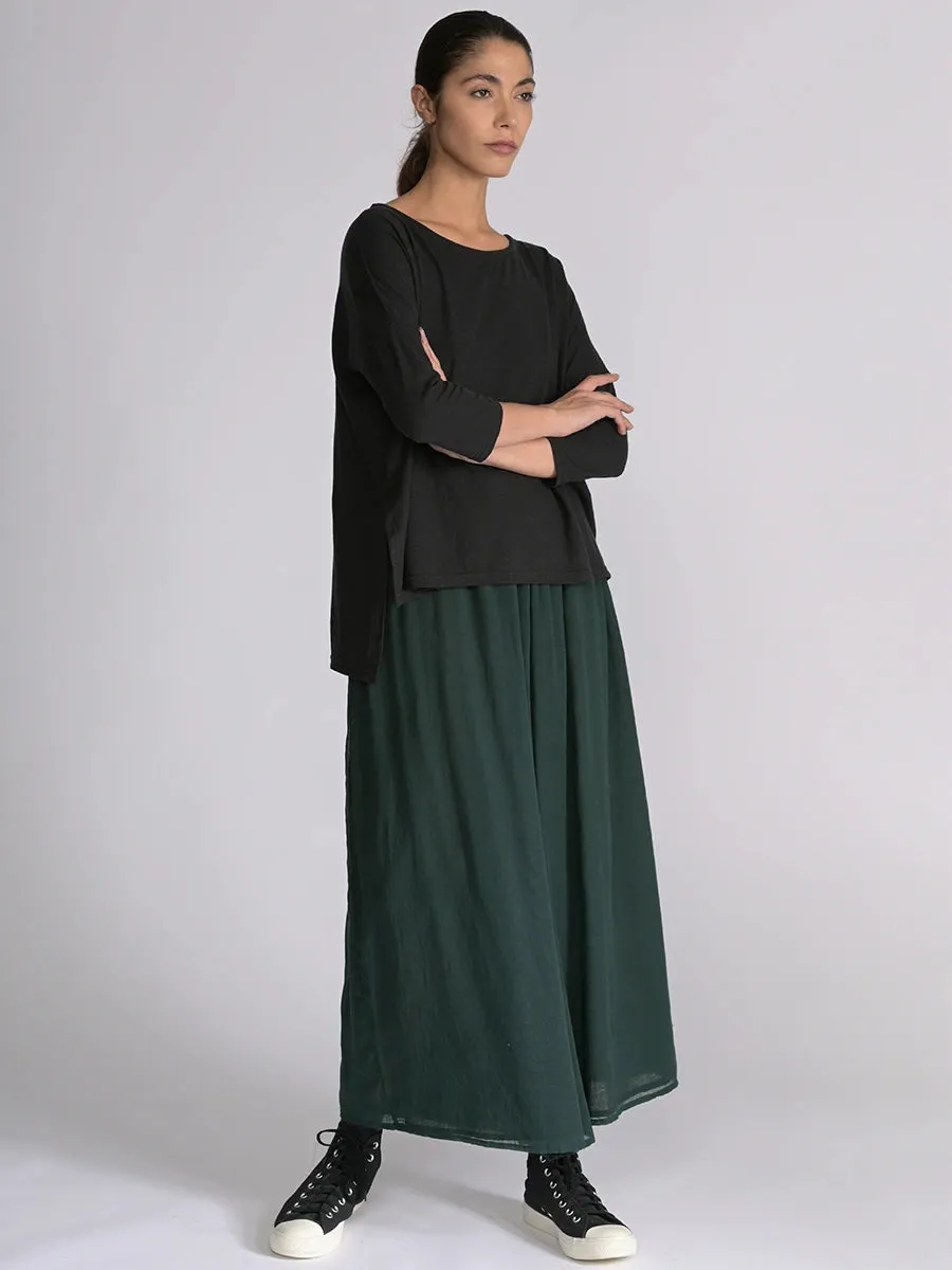 Fine Cotton Muslin Wide Leg Trousers