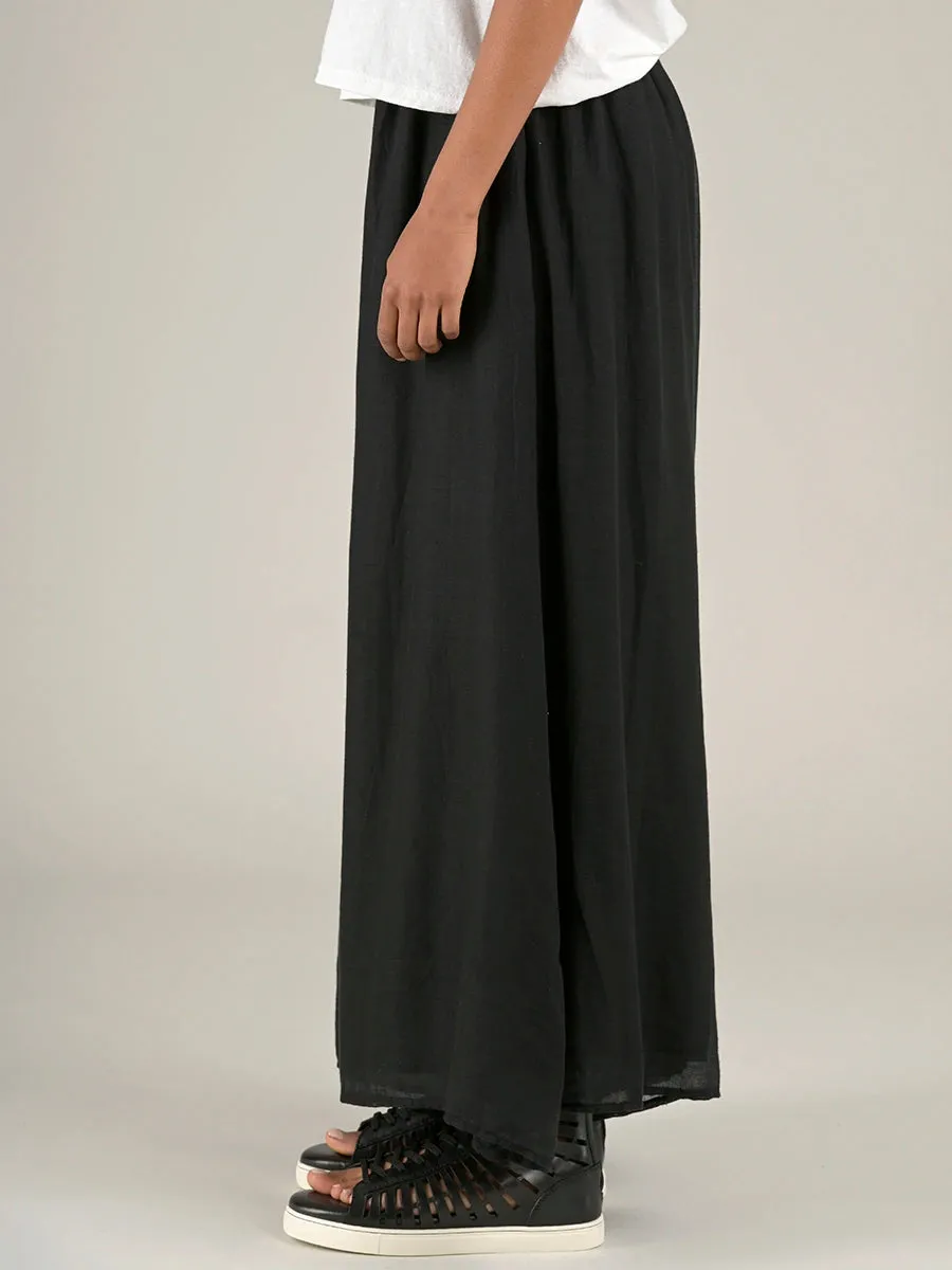 Fine Cotton Muslin Wide Leg Trousers