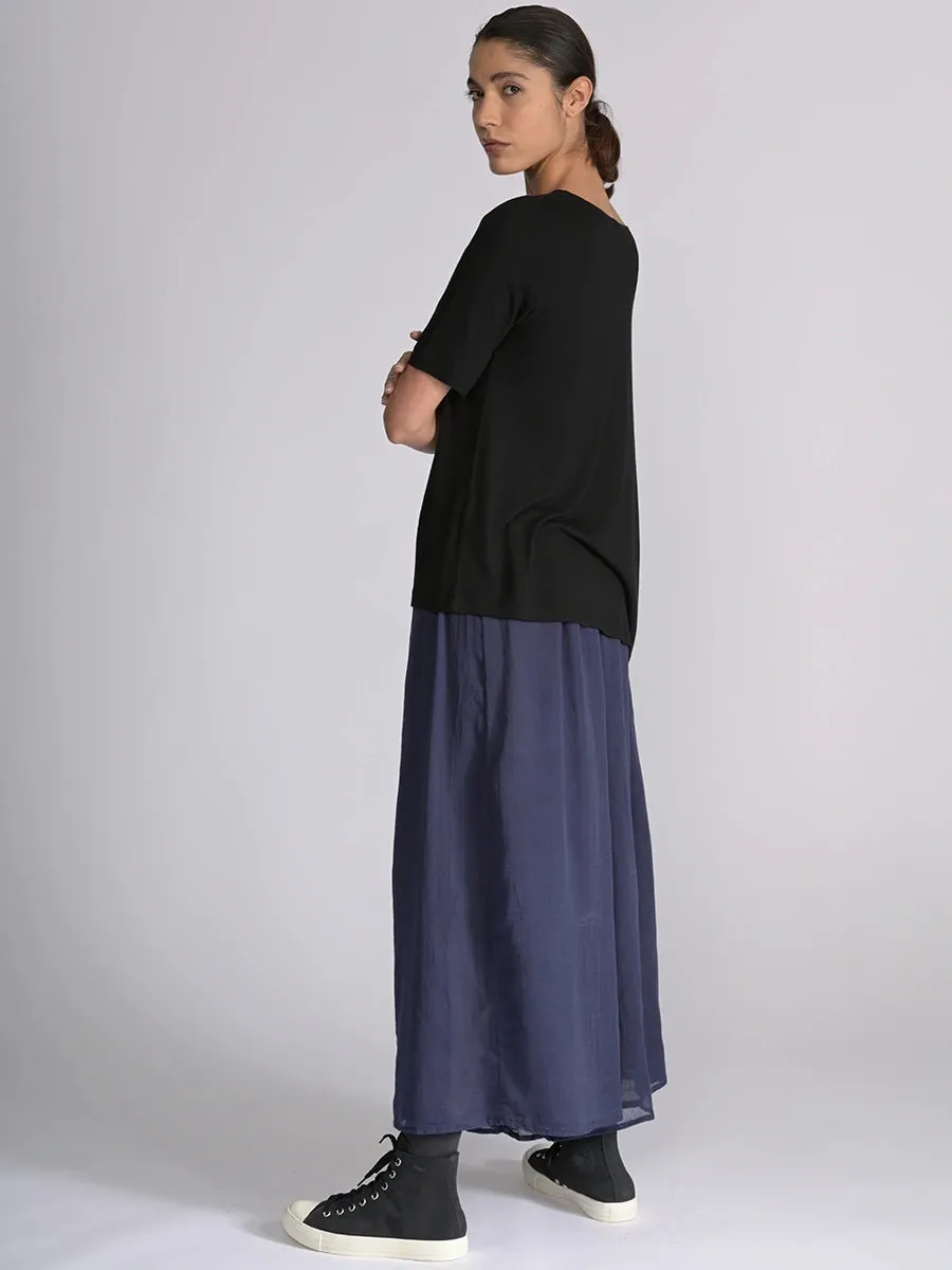 Fine Cotton Muslin Wide Leg Trousers