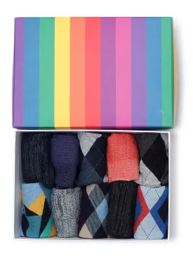 Fine Vintage Box Of 10 Pairs | Ankle & Mid Calf Crew Socks