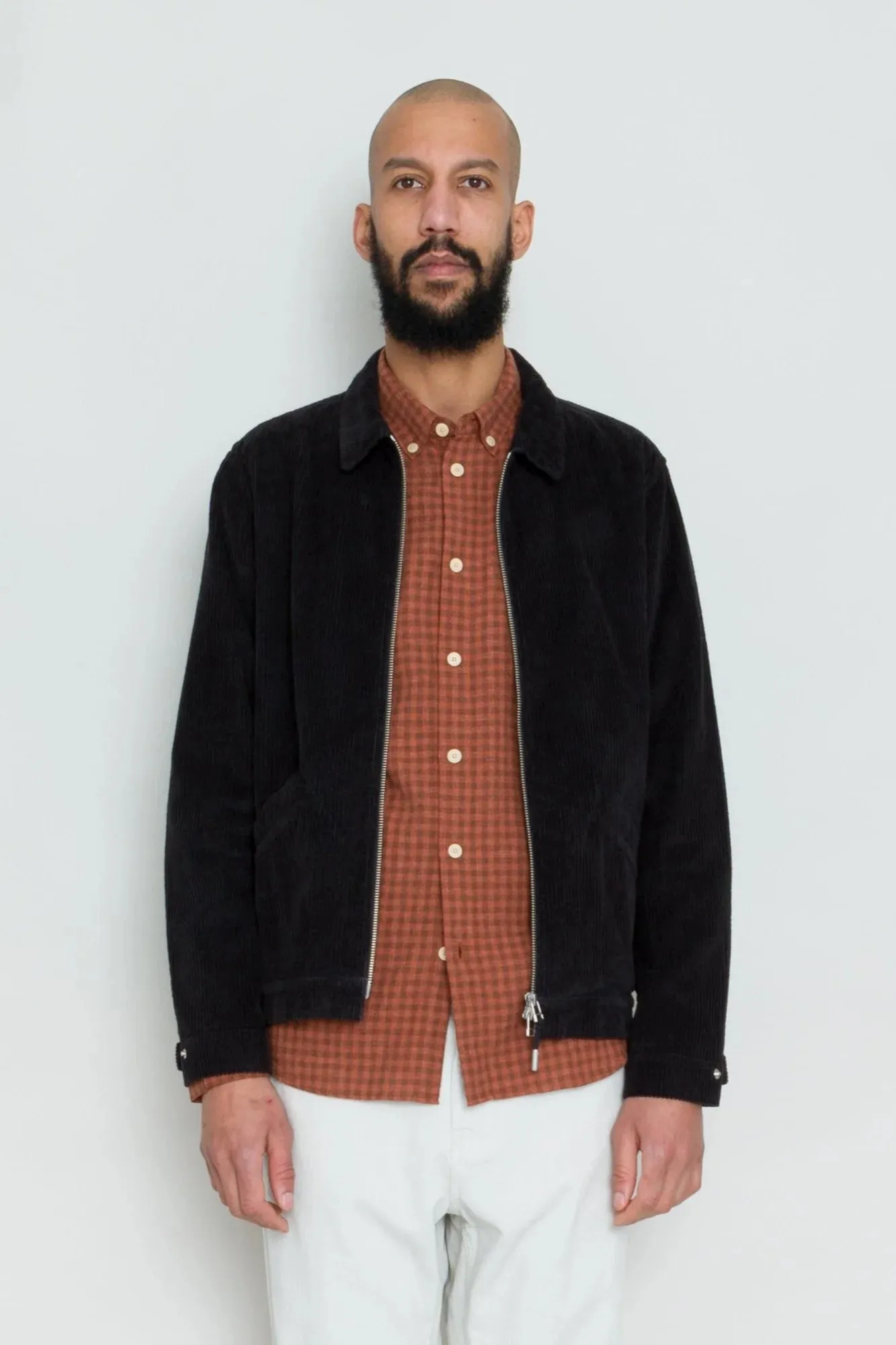 Folk Signal Blouson Soft Black Cord