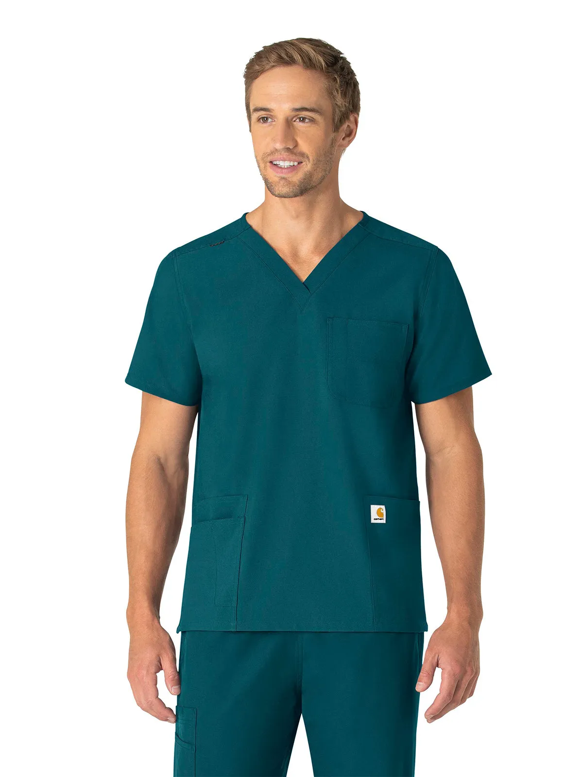 Force Essentials - Unisex V-Neck 6 Pocket Scrub Top