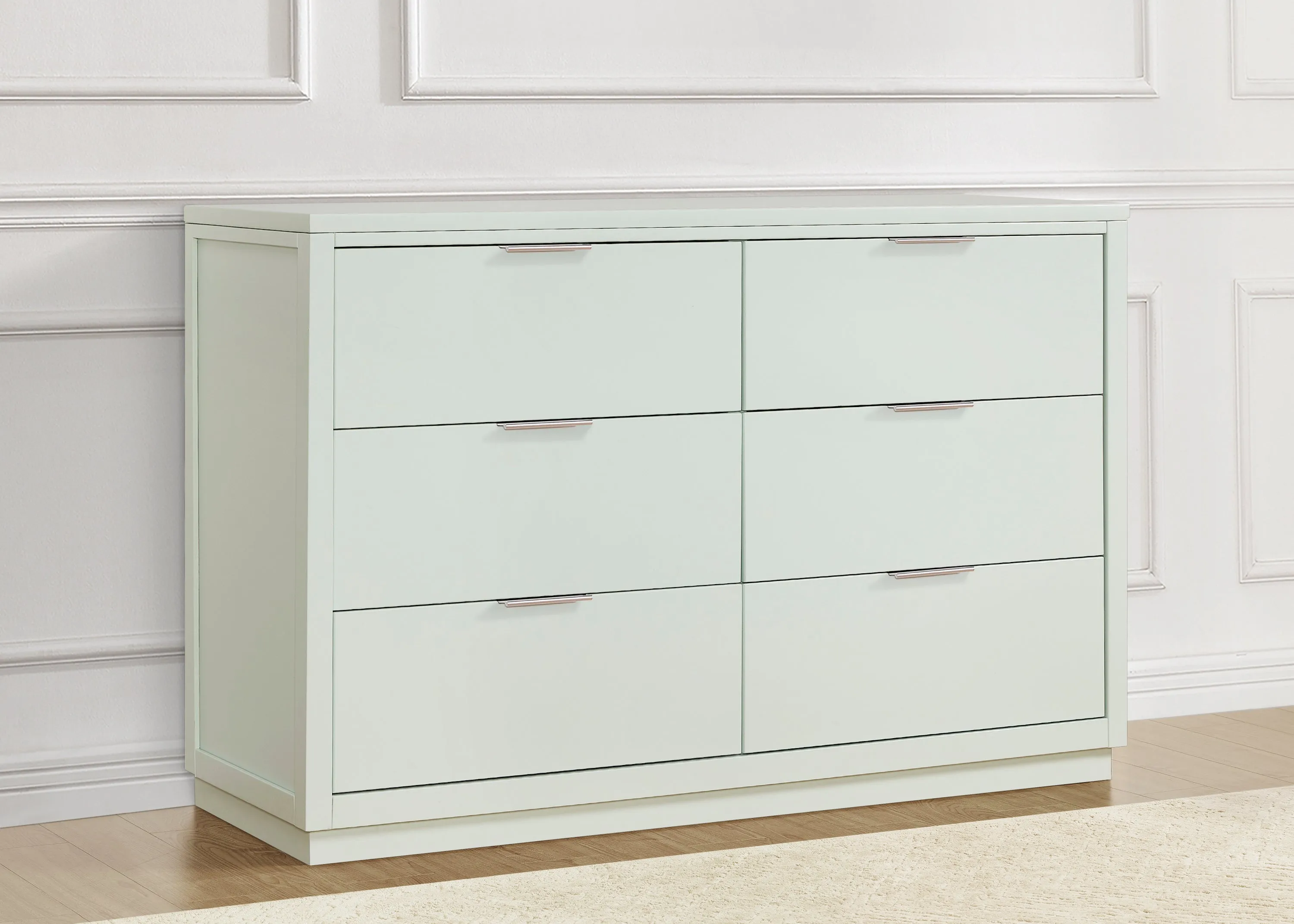 Forever 6 Drawer Dresser with Changing Top and Interlocking Drawers - Classic Collection