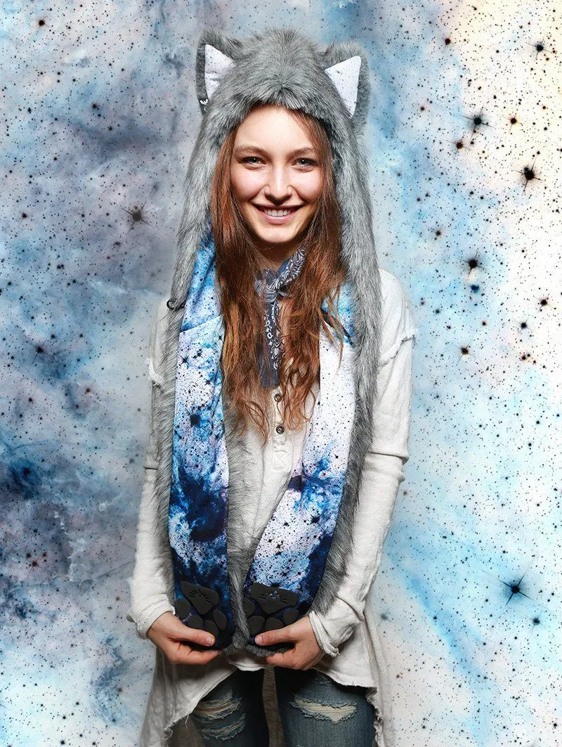 Frosted Inverse Galaxy Fox Collector SpiritHood