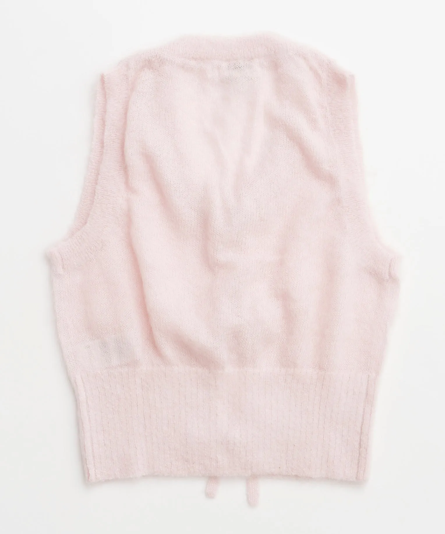 【GANNI】Light Mohair Tie String Vest