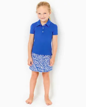 Girls Mini Frida Puff Sleeve Polo