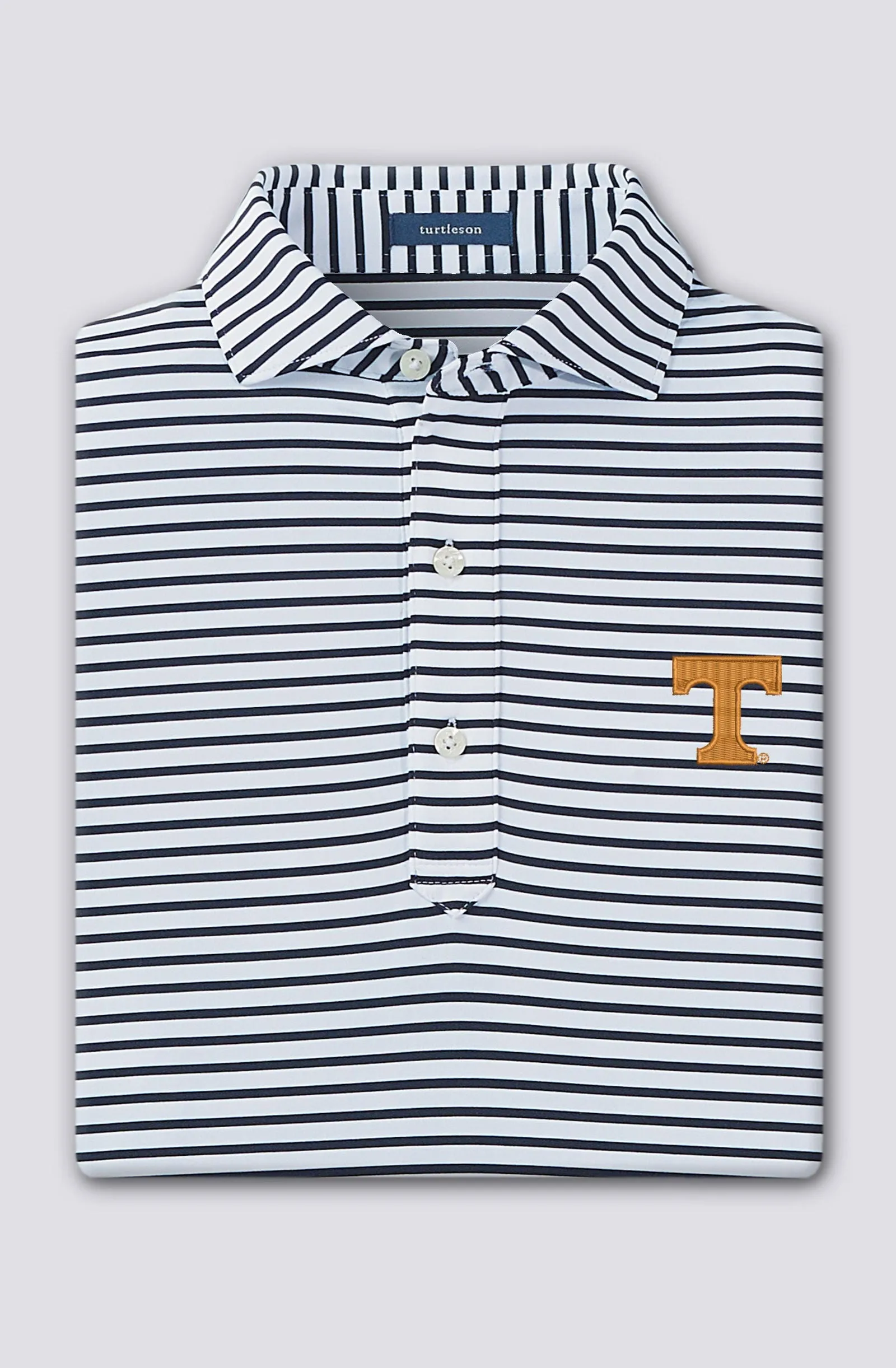 Gus Stripe Performance Polo - University of Tennessee