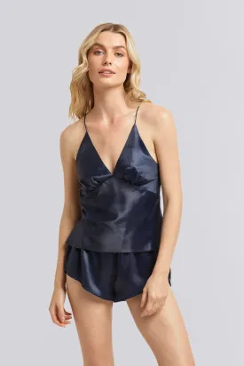 Halston x Homebodii Houston Cami Set - Navy