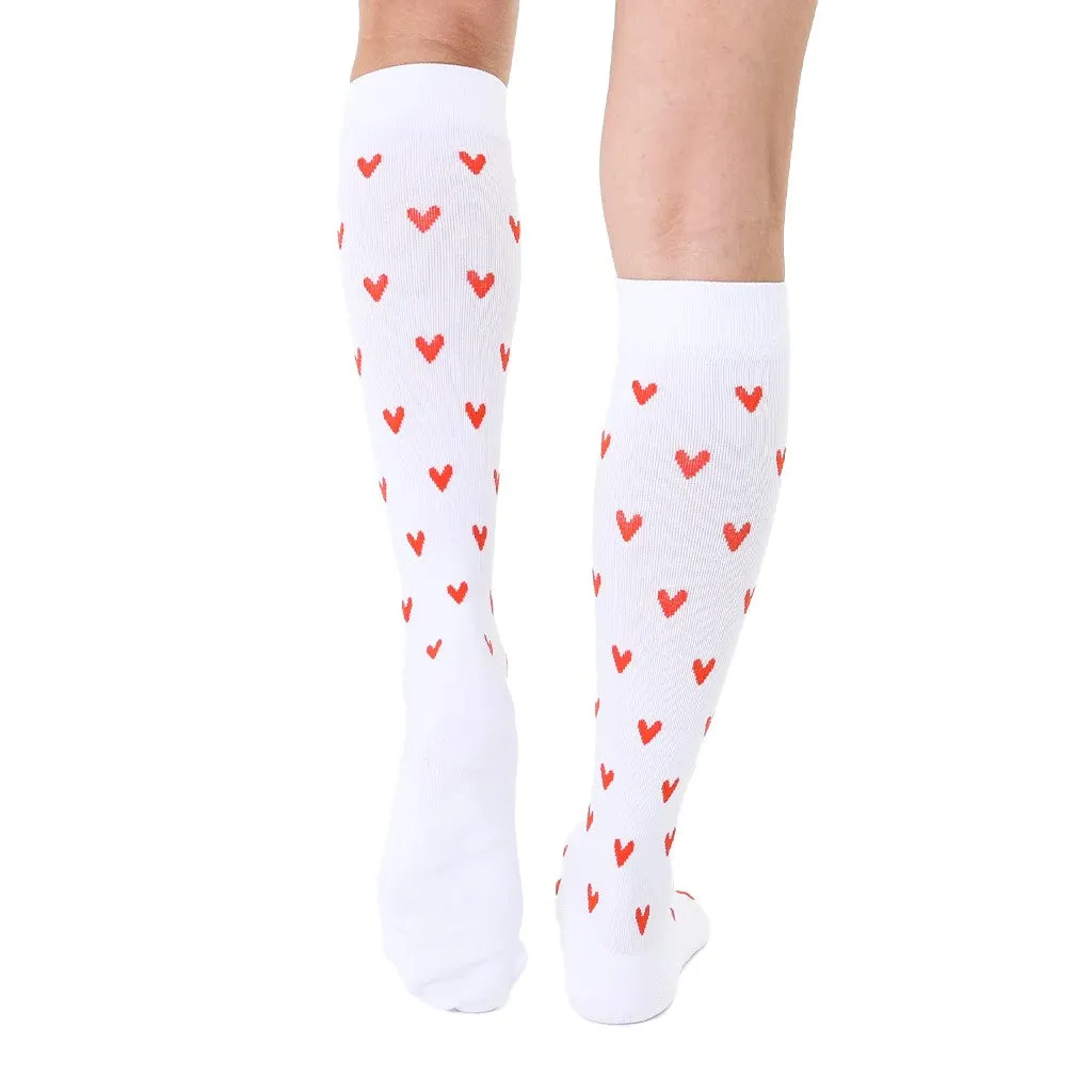 Heart Compression Socks with 15-20 mmHg