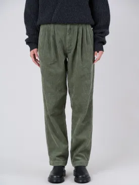 Hemp Organic Cotton Corduroy Front Pleats Trousers