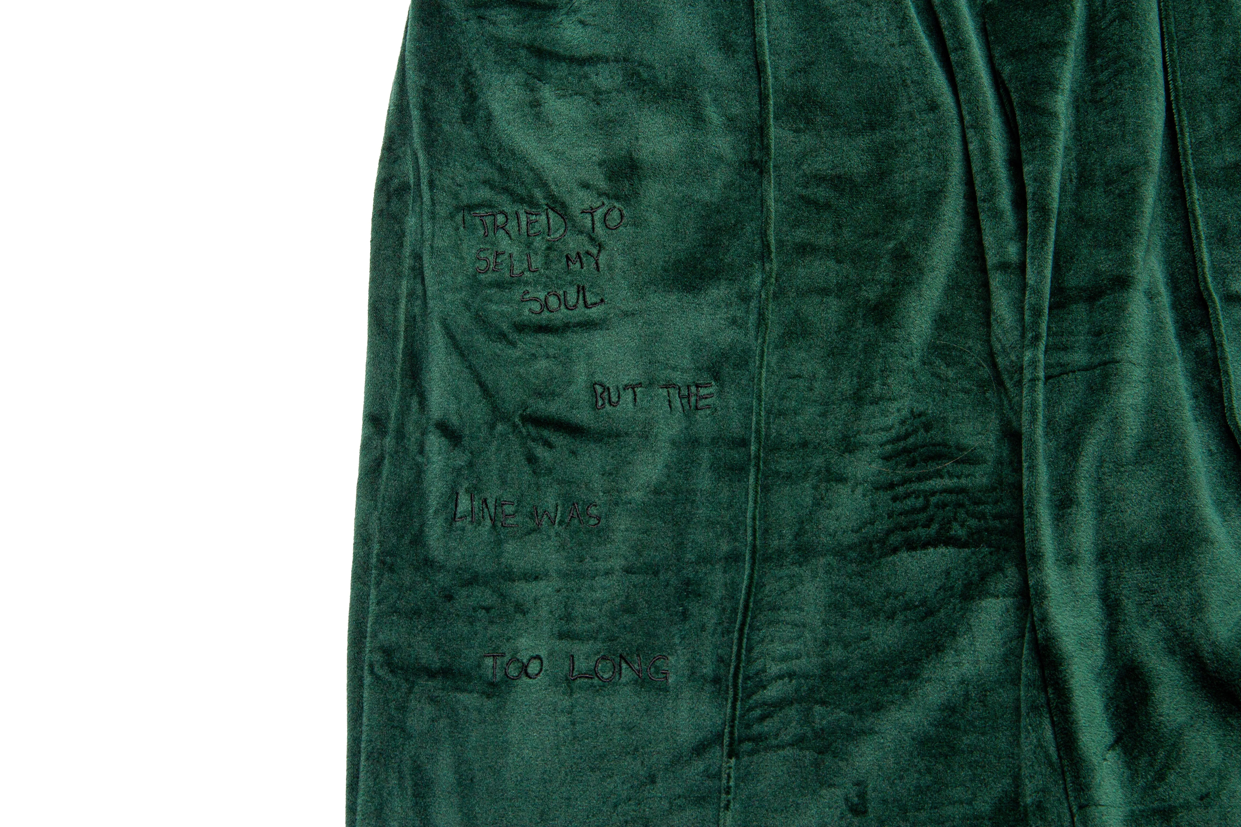 Jungles Jungles I Tried Velour Pants "Green"