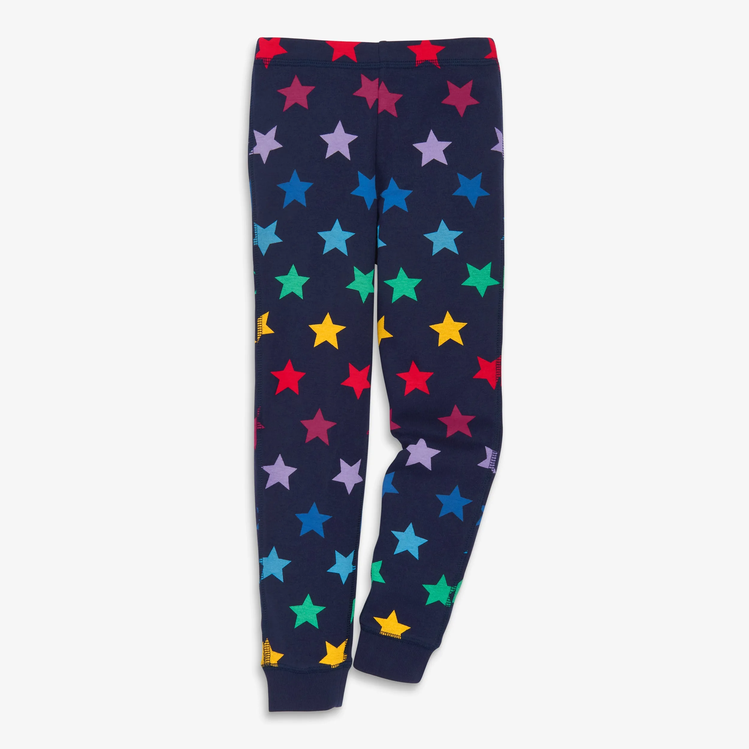 Kids organic PJ pant in rainbow star