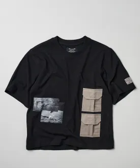 Kids Utility Pocket Short Sleeve Tee - Black