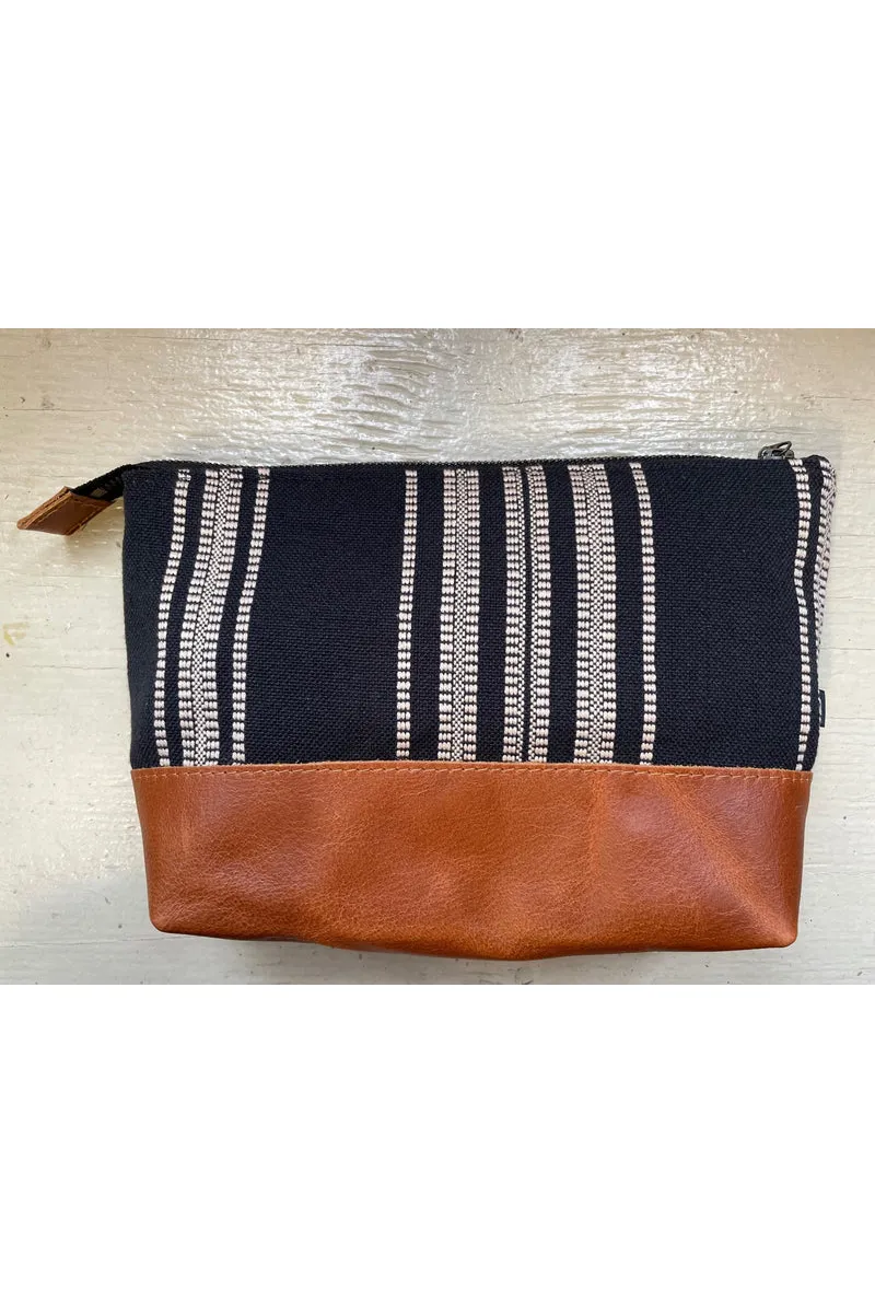 La Trousse - Leather and Fabric Pouch