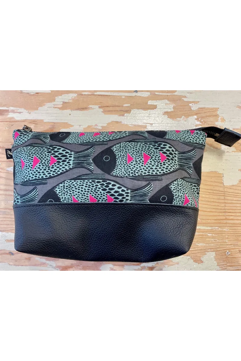 La Trousse - Leather and Fabric Pouch