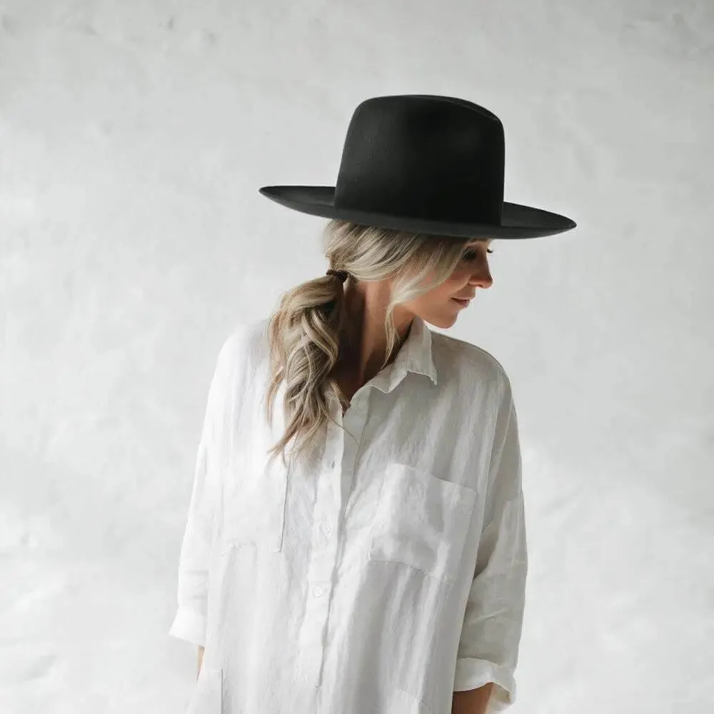 Linen shirt dress white by Seaside Tones