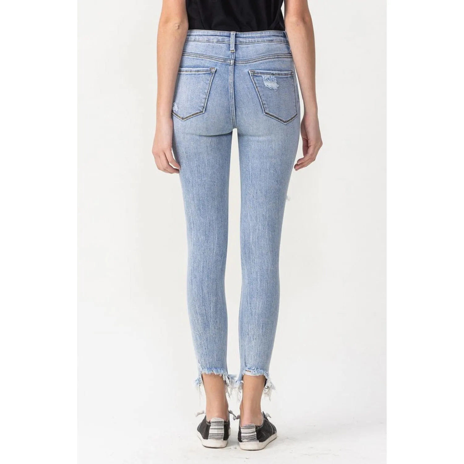 Lovervet Full Size Lauren Distressed High Rise Skinny Jeans