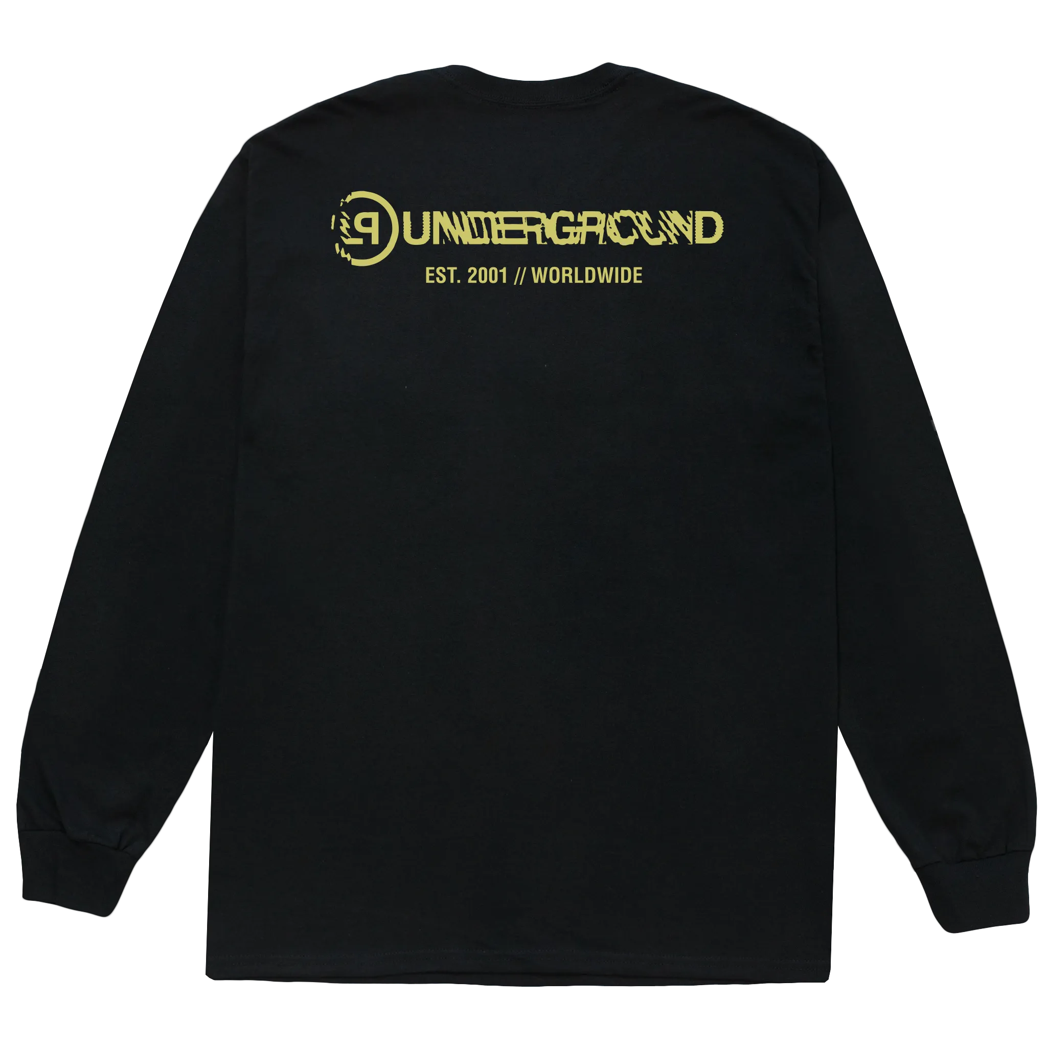 Optimized Title: Stylish LPU Distortion Black Long Sleeve Top with Enhanced Design